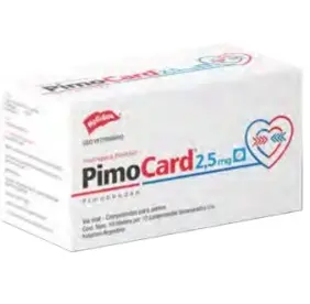 Pimocard 2.5 mg 100 tabletas ( Pimobendan )