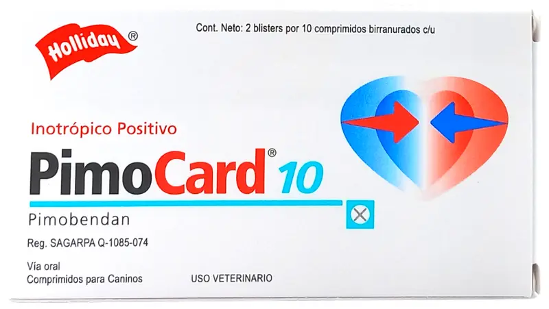 Pimocard Perros 10Mg 20 Tabletas