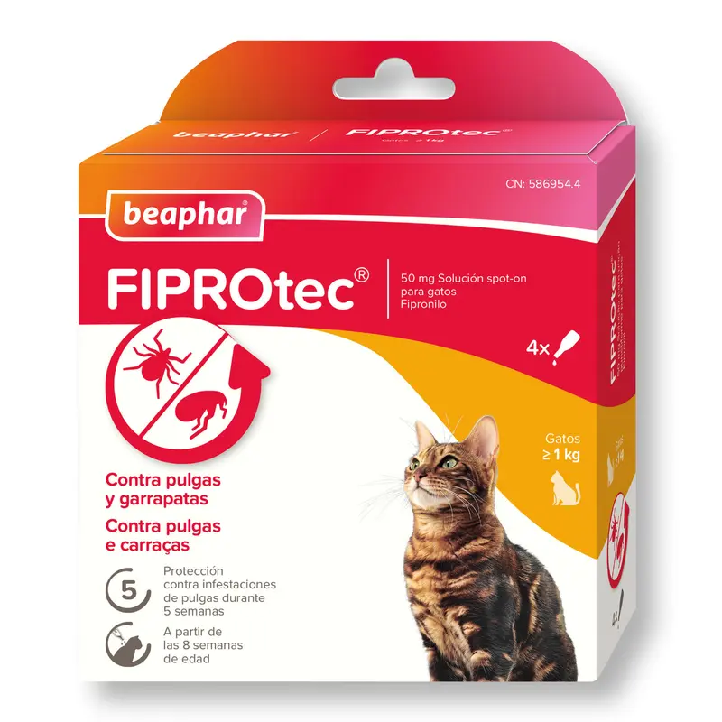 Pipeta FiproTec (Gatos) - BEAPHAR