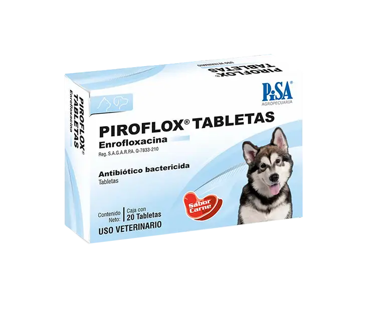 Piroflox 50 mg tabletas ( enrofloxacina ) 30 tabletas