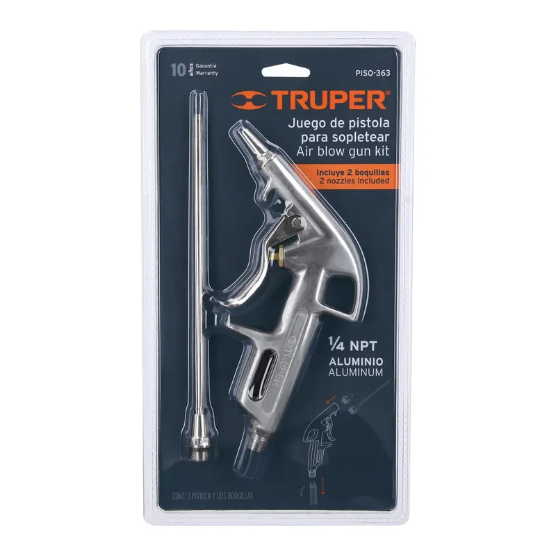 PISTOLA SOPLETEAR 2 BOQUILAS TRUPPER 10647