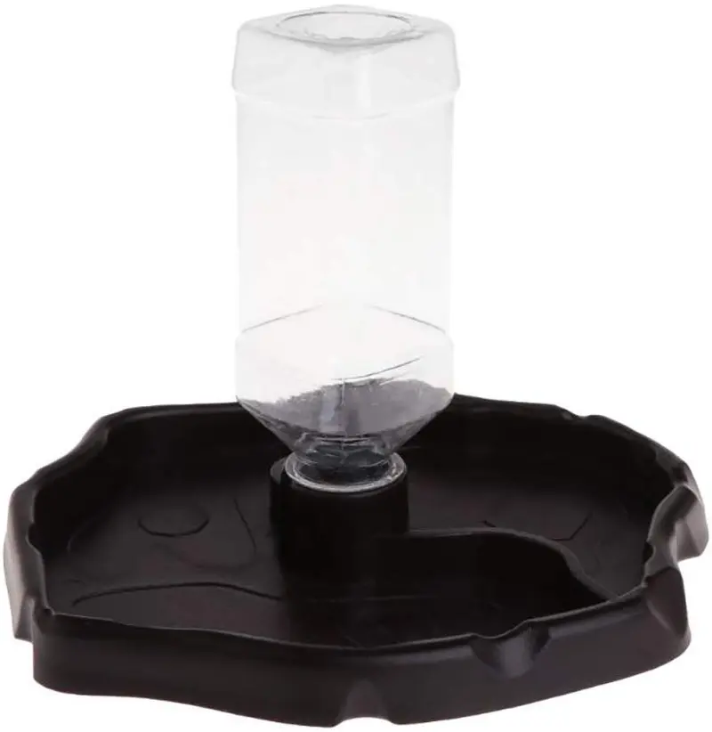 PIVBY - Recipiente automático para alimentos de reptiles, dispensador de agua, dispensador de tortuga, alimentador de agua para lagartos, tortugas o reptiles, camaleón Gecko