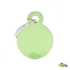 Placa De Identificación Para Mascotas - Círculo Pequeño Basic