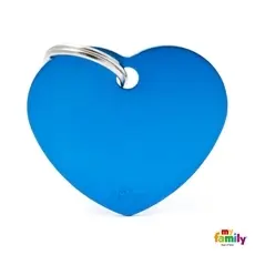 Placa De Identificación Para Mascotas - Corazón Grande Basic