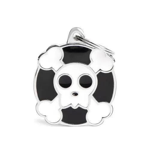 Placa ID Charms Calavera – Grande (Big Skull) | MyFamily
