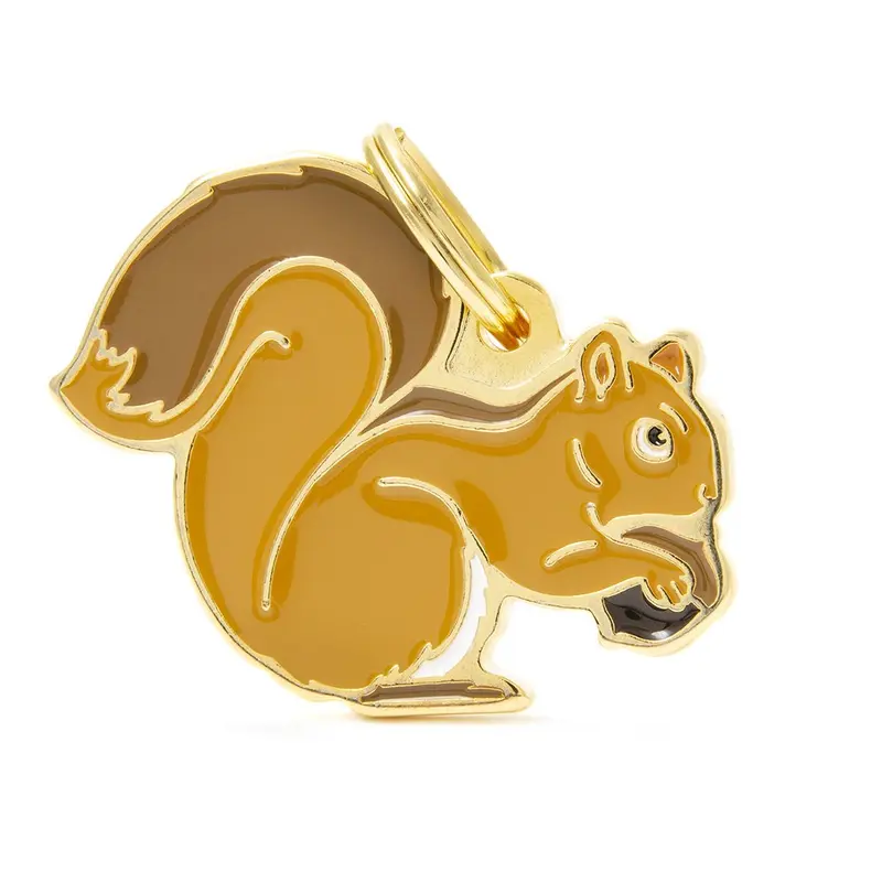 Placa ID Charms en Forma de Ardilla para Perros y Gatos | MyFamily