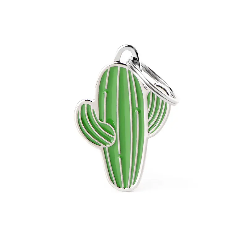 Placa ID Charms en Forma de Cactus para Perros y Gatos | MyFamily 🌵