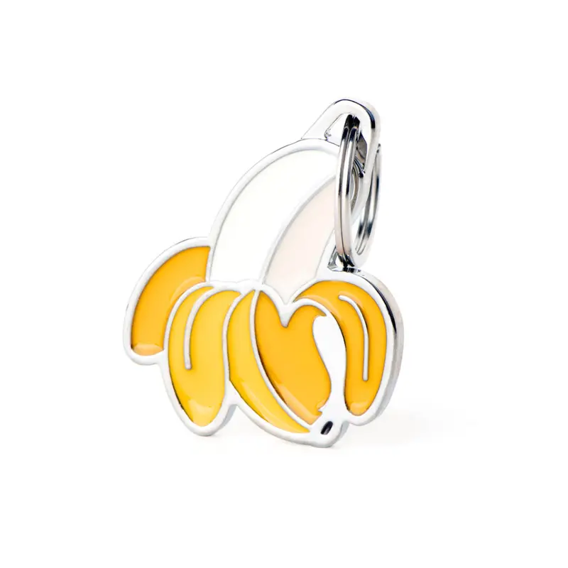 Placa ID Charms en Forma de Plátano para Perros y Gatos | MyFamily 🍌