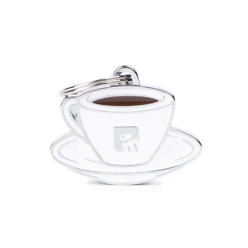 Placa ID en Forma de Café Espresso para Perros