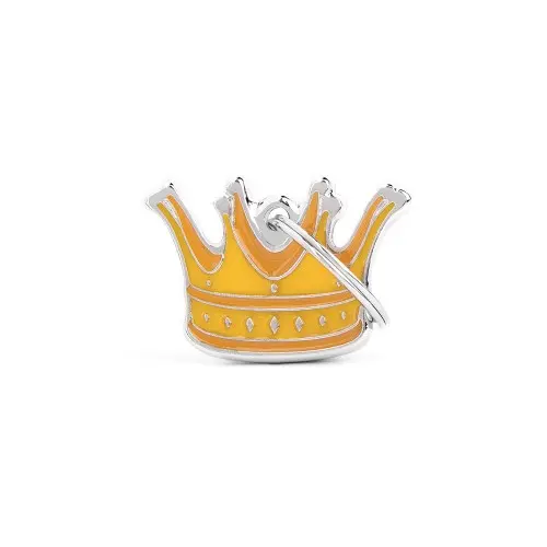 Placa ID en Forma de Corona para Perros