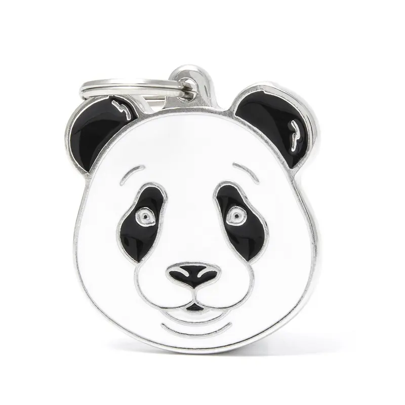Placa ID en Forma de Panda para Perros