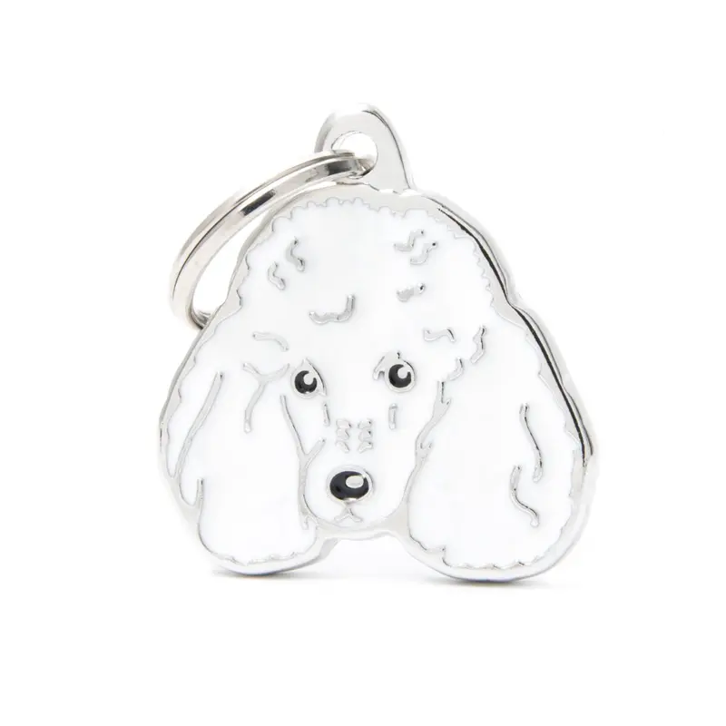 Placa ID en Forma de Poodle para Perros