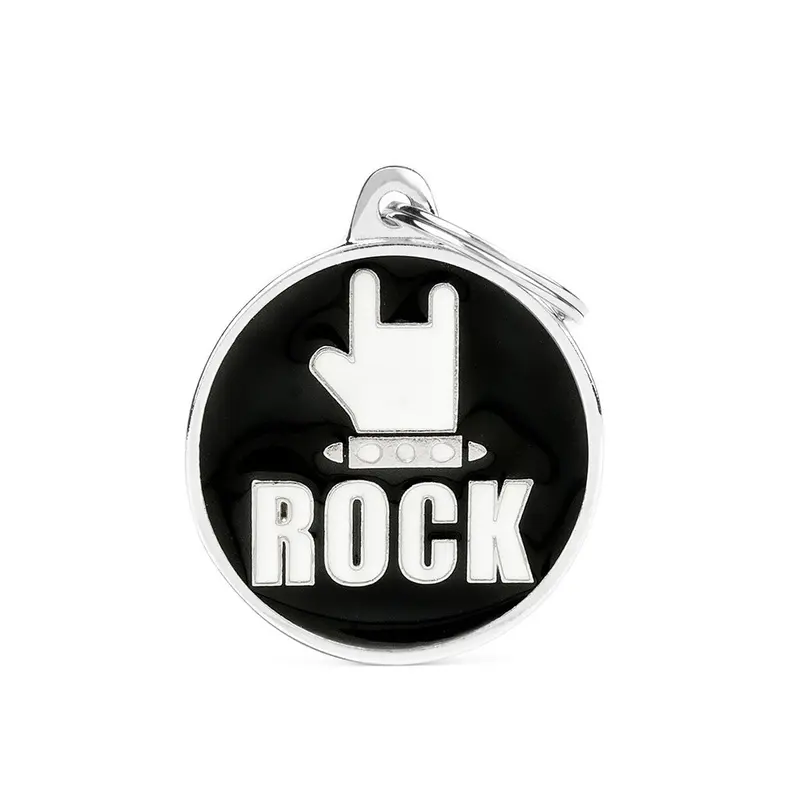 Placa ID Grande Rock para Perros