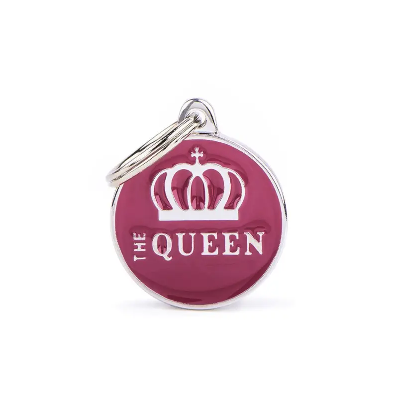 Placa ID Mediana The Queen para Perros