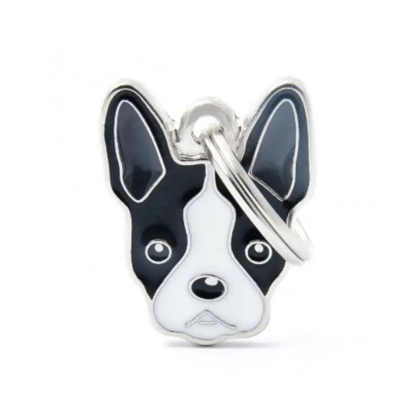 Placa ID My Family Boston Terrier
