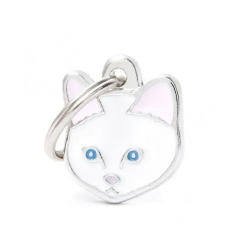 Placa ID My Family Gato Europeo Blanco