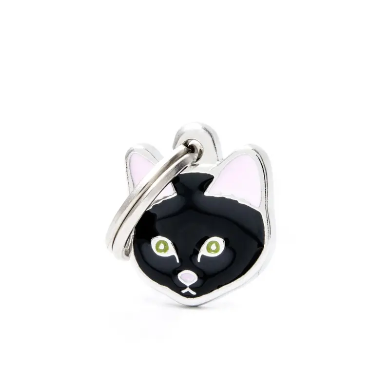 Placa ID My Family Gato Europeo Negro