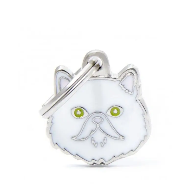 Placa ID My Family Gato Persa Blanco