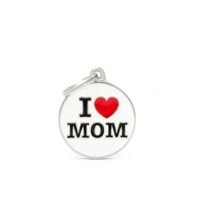 Placa ID My Family I Love Mom
