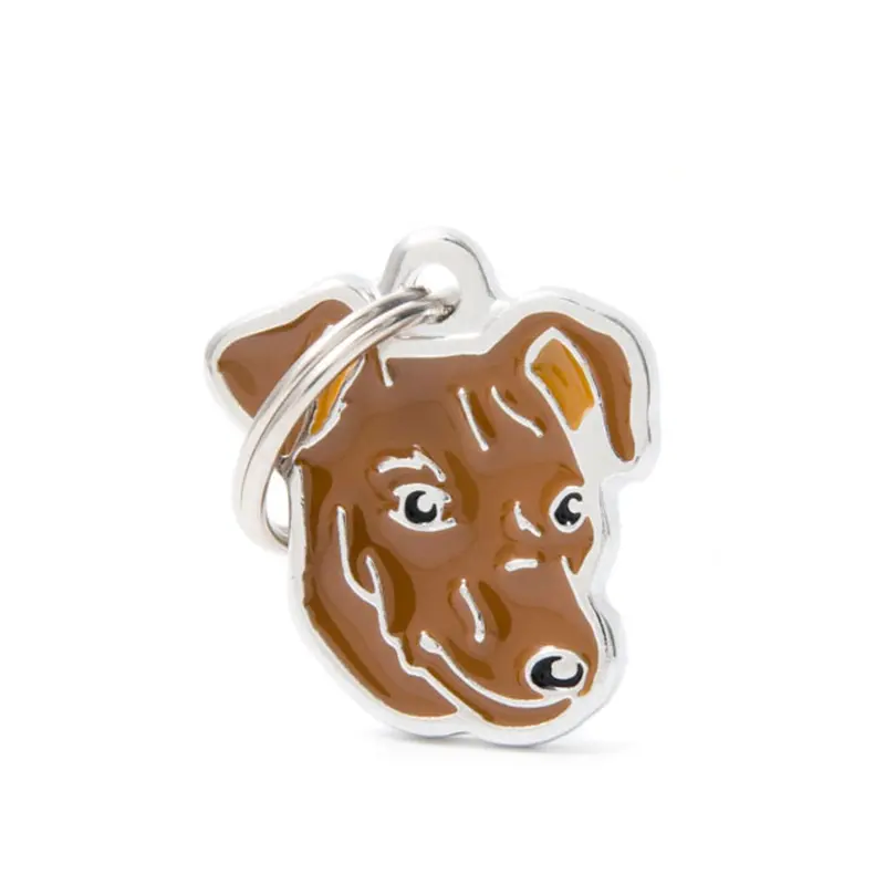 Placa ID My Family Pinscher Rojo