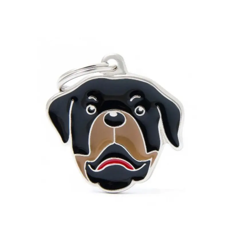 Placa ID My Family Rottweiler