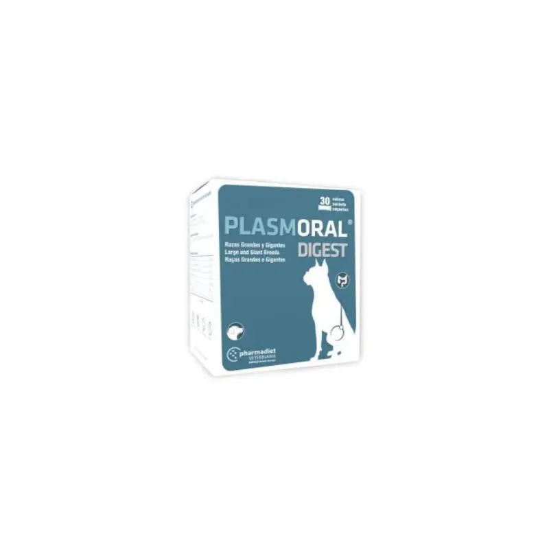 Plasmoral Digest Razas Grandes 30 Sobres – Suplemento Digestivo para Perros | Pharmadiet