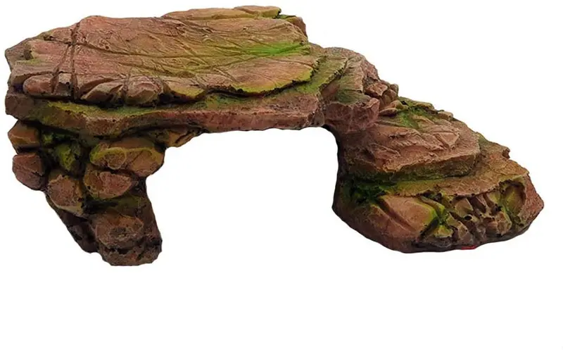 Plataforma de tortuga de Norgail – plataforma rectangular para acuario y pecera, plataforma ajustable para repostería, terraza, tortuga, escalada