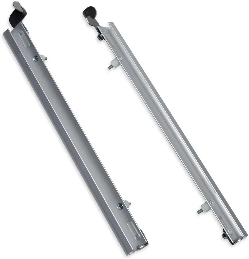 plexidor extragrande Sliding pistas Funda con tapa Lock para Pet puertas en plata