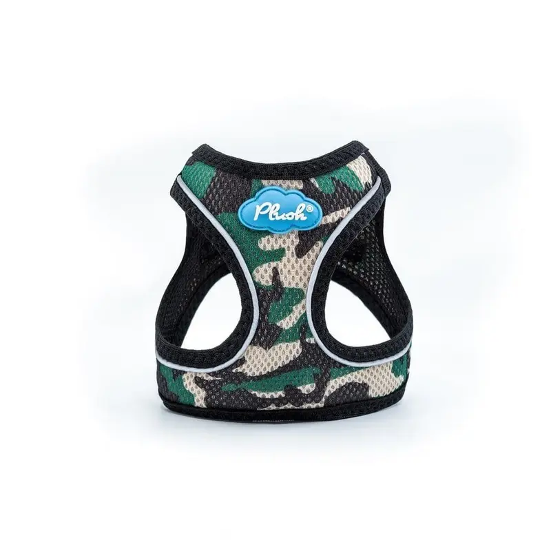Plush Vest Air-Mesh Arnés/Pechera Para Perros Camuflaje