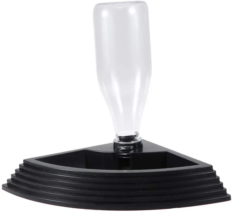 POPETPOP - Recipiente automático para reptiles, fuente de agua, tortuga, dispensador de agua, botella de tortuga, cuenco de agua para alimentación, para lagartos, serpiente, negro