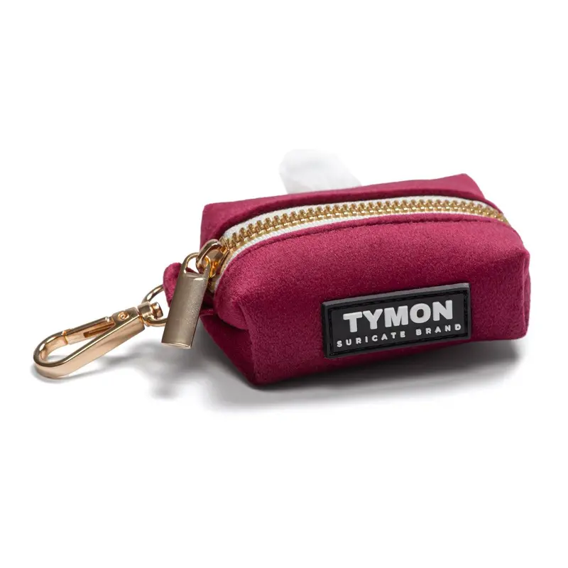 Porta Bolsas Higiénicas Velvet Red
