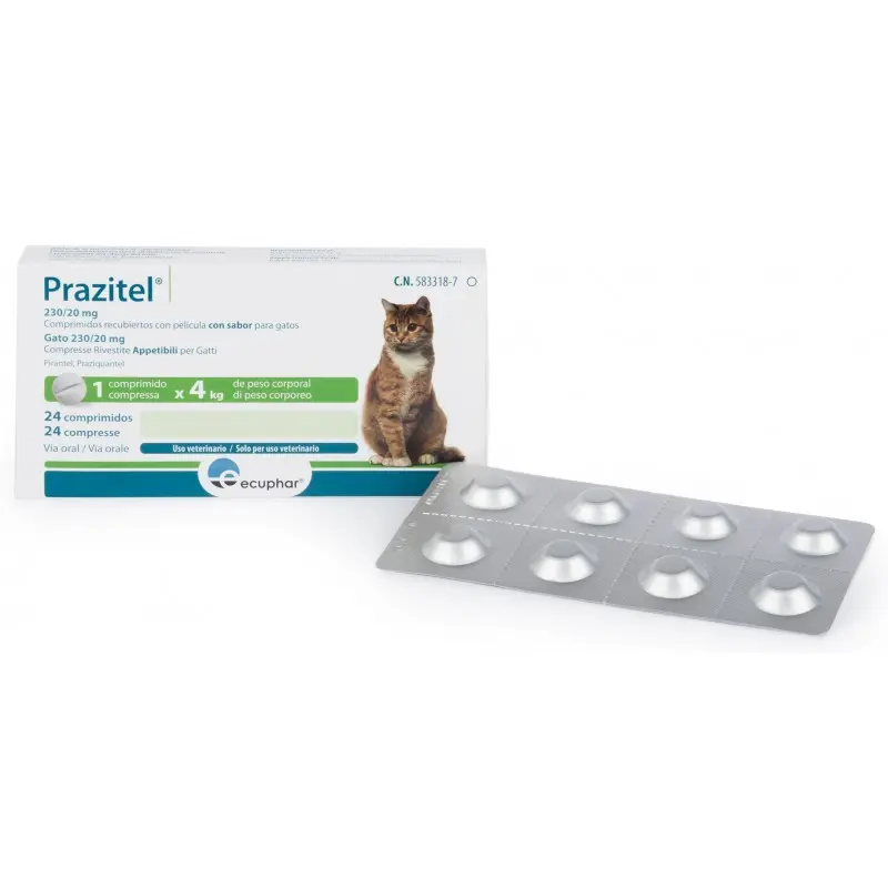Prazitel® – Desparasitante Interno frente a Tenias en Perros y Gatos