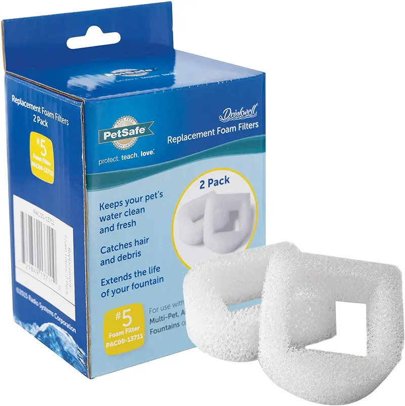 Pre-filtro de espuma de repuesto PetSafe Drinkwell, 2 unidades