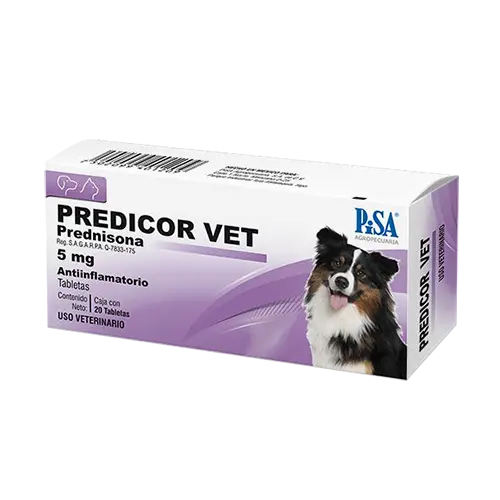 Predicor Vet 5 mg 20 Tabletas (Prednisona)