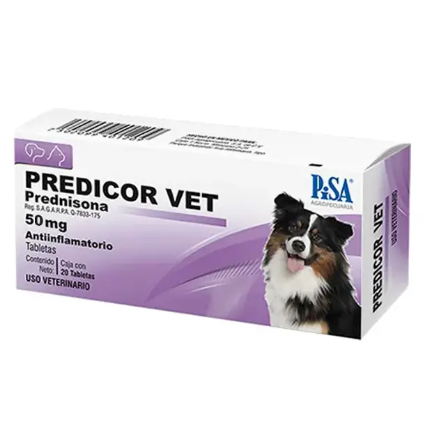 Predicor Vet 50 mg 20 Tabletas (Prednisona)