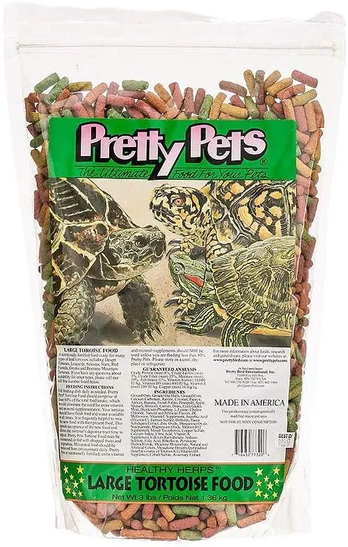 Pretty Bird Internacional spb77320 tortuga 3-Pound Alimentos, grande