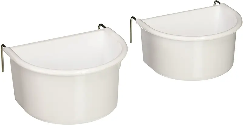 prevue Pet Productos bpv1182 2-Pack universal de plástico para colgar tazas para pájaros grandes, colores Vary