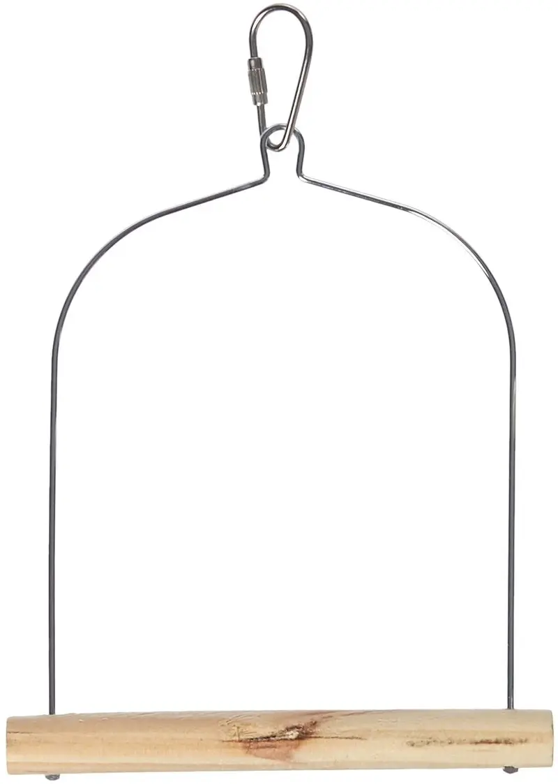 prevue Pet Productos bpv389 Birdie Basics el Abedul/alambre Swing de madera natural, 5 por 7-Inch