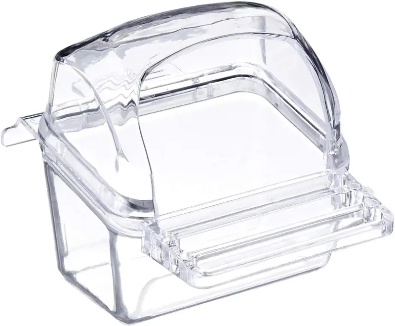 Prevue Pet Products BPV1219 - Taza de plástico con capucha para pájaros (1 tarjeta), varios colores