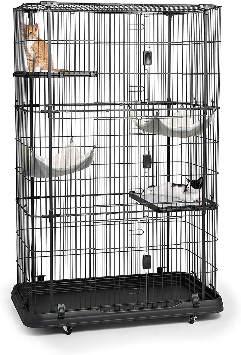Prevue Pet Products Premium / Deluxe Cat Home, Negro