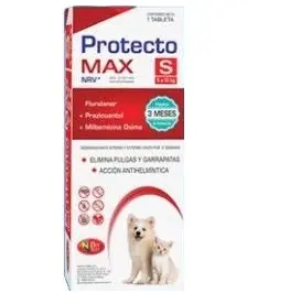 Protecto MAX NRV S 3 MESES DE PROTECCIÓN ( Perros y Gatos 5 a 10 kg ) (Fluralaner - Milbemicina Oxima - Prazicuantel)