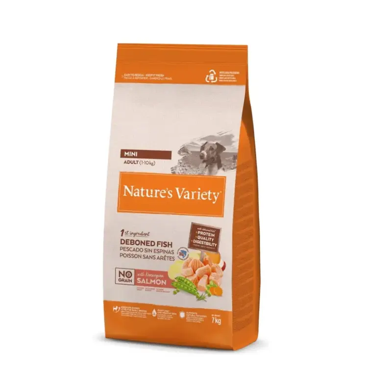 PS NATURE´S V. NO GRAIN ADULTO MINI SALMON 7KG