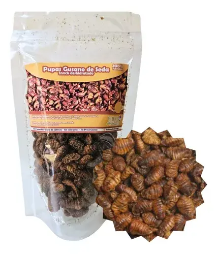 Pupas de Gusano de la Seda 100g