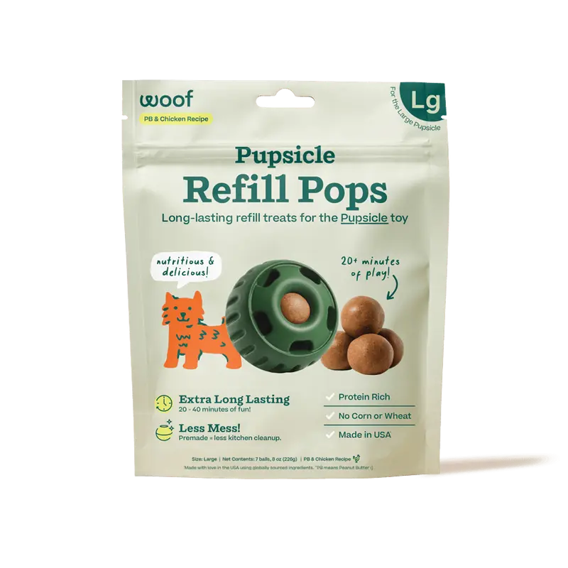 Pupsicle Pops de Res para Perros | Complemento Perfecto para The Pupsicle de Woof