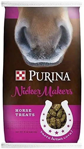 Purina | Nicker Makers golosinas para caballos | bolsa de 15 libras