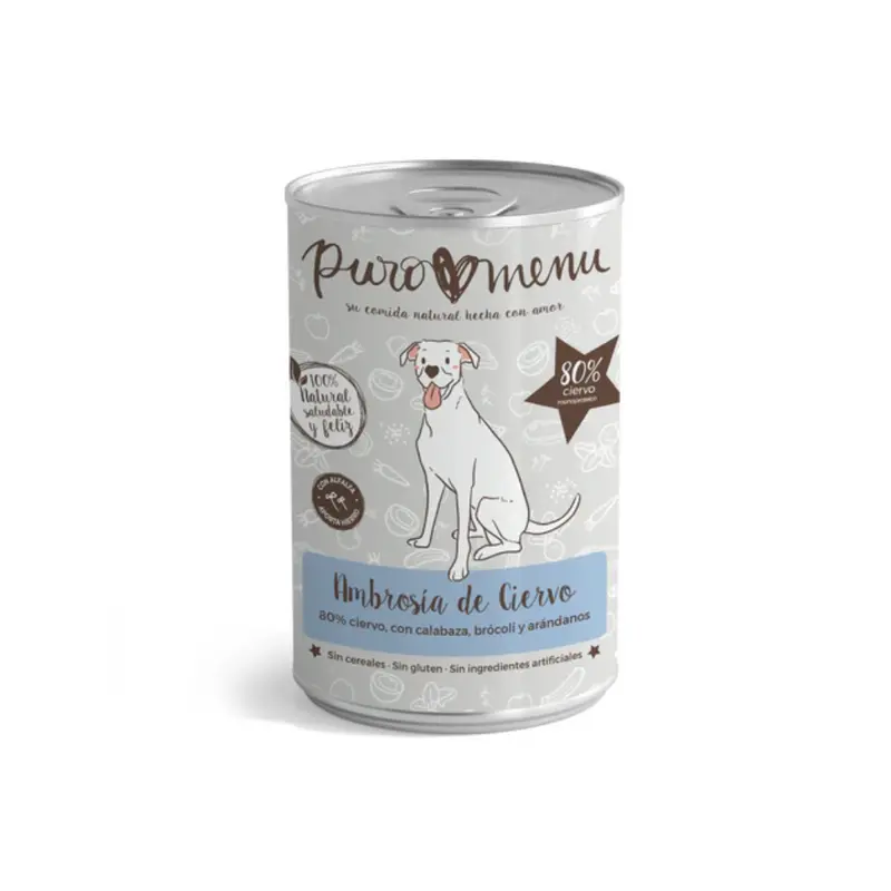 PUROMENU Menú Ambrosía de Ciervo 400 g para perros