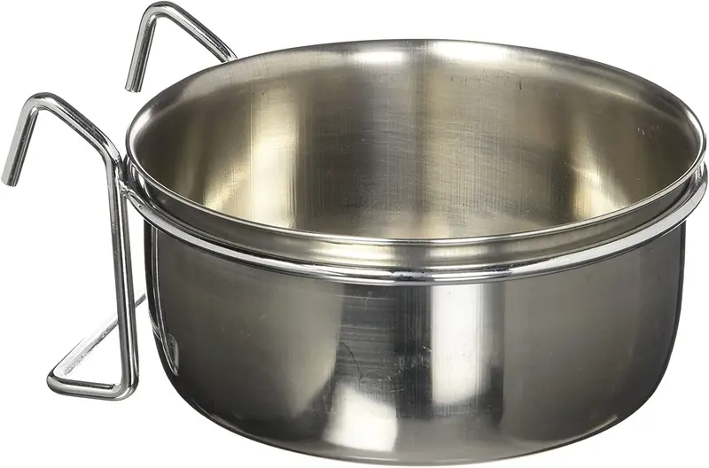 QT perro taza para gallinero con gancho,.