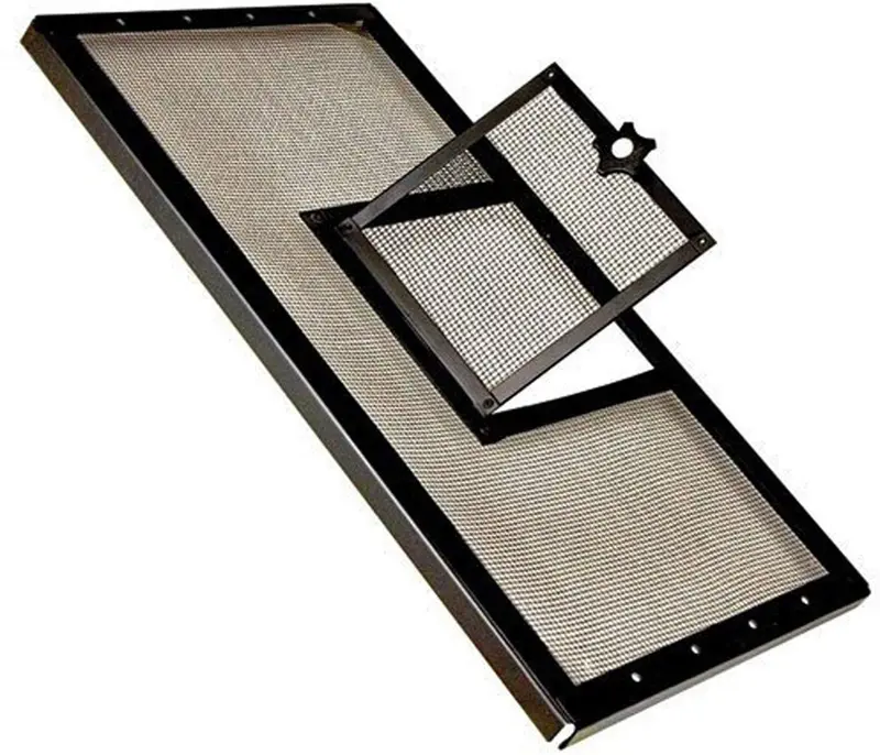 r-zilla srz100011875 Aire Fresco visualización Cover con puerta batiente para Pet Jaulas, 30 – 1/4 por 12 – 7/20,3 cm), color negro