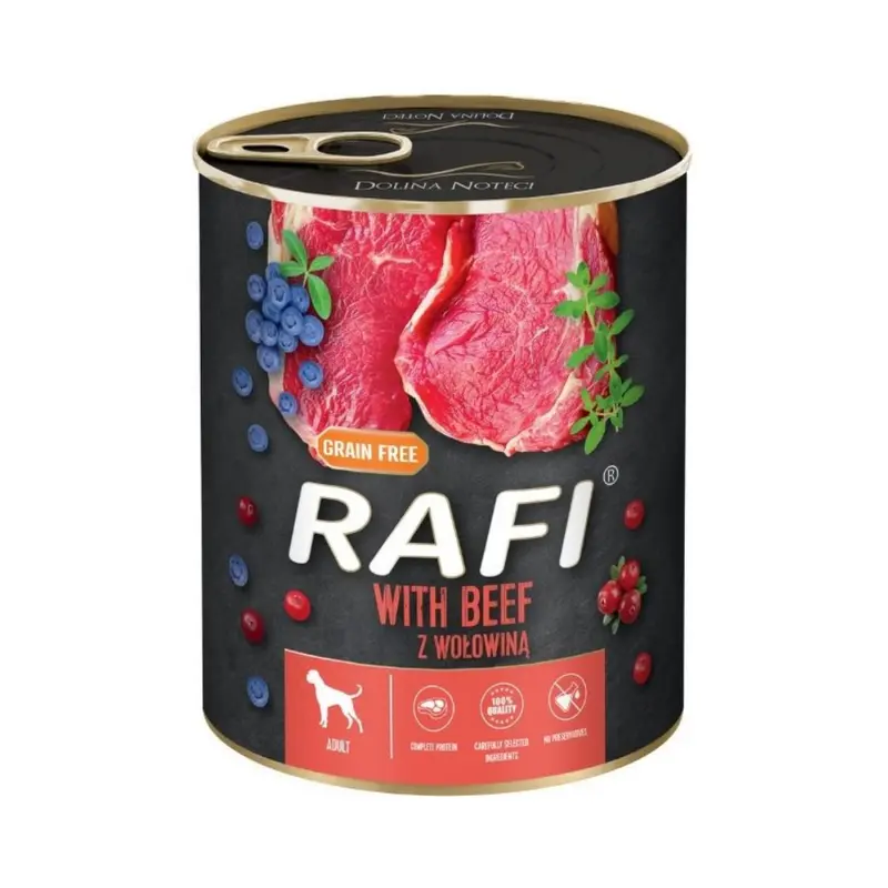 Rafi Perros Lata Vacuno Con Arándanos 800 gr