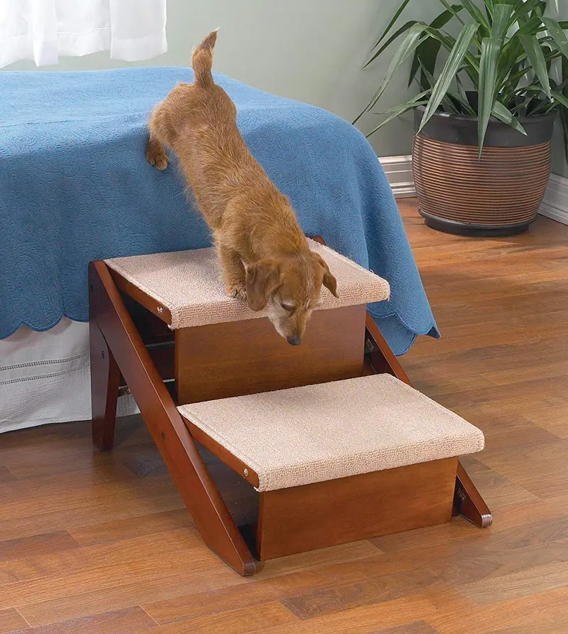 Rampa para perro con marco de pino Pet Studio Rampsteps